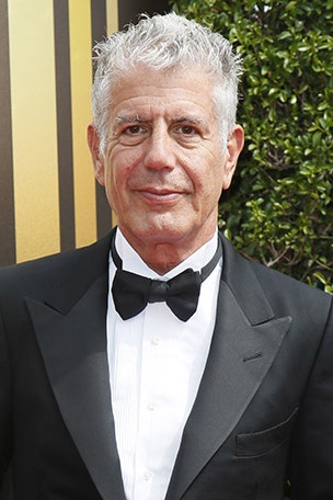 Bourdain's knife was made from WHAT?