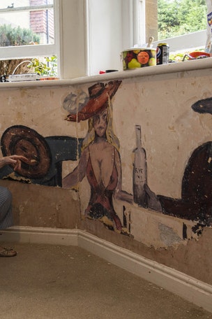 Racy WWII-era paintings found