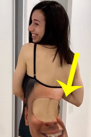She CAN'T BELIEVE what she's wearing