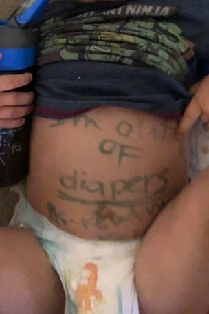 SHOCKING note found on son's belly