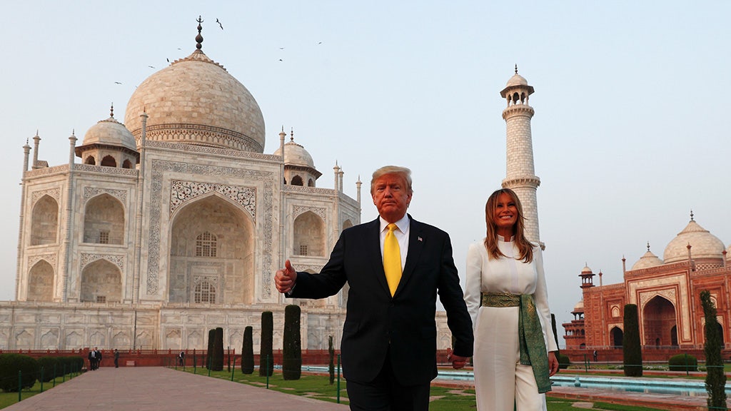 President, first lady take in India’s most iconic site in whirlwind trip