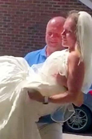 Bride shows off DRAMATIC weight loss