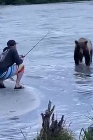WATCH: BEAR steals angler's catch
