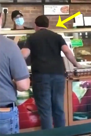 Subway customer has MASK meltdown