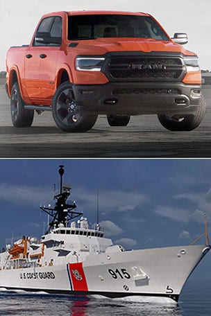 Pickup salutes COAST GUARD