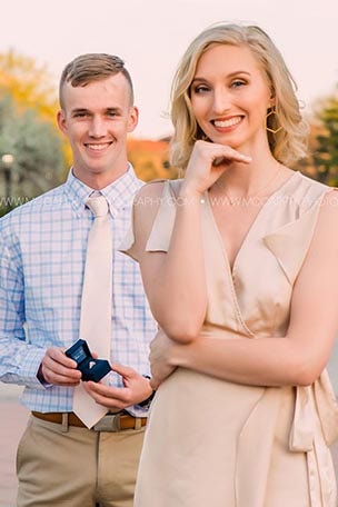 Couple ENGAGED after blind date