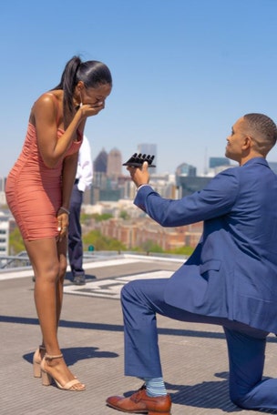 Man proposes with HOW MANY rings?