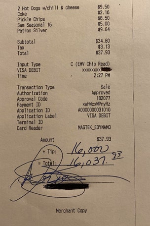 Bar gets HUGE tip