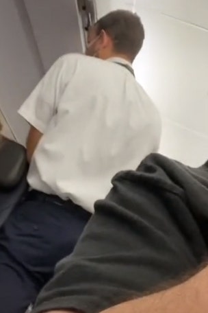 Crew member SCOLDS passenger