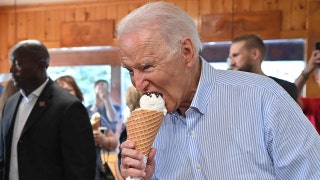 Biden poses with ice cream cone on 'national ice cream day'