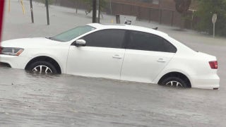 car underwater
