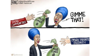 Check out the political cartoon of the day: For me, not thee