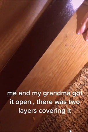HIDDEN door found in hotel room floor