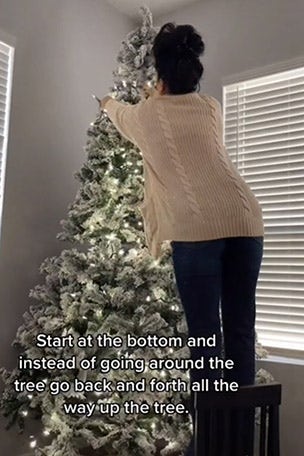 Mom's Christmas tree lights HACK