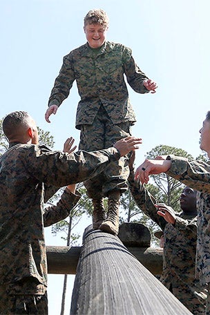 Teen with cancer becomes MARINE