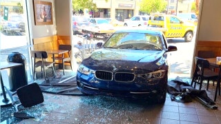 California driver rams car into Starbucks, injuring two