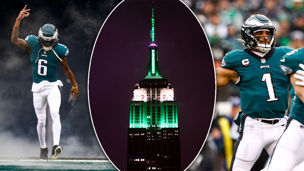 Empire State Building lights up green to support Eagles and creates firestorm