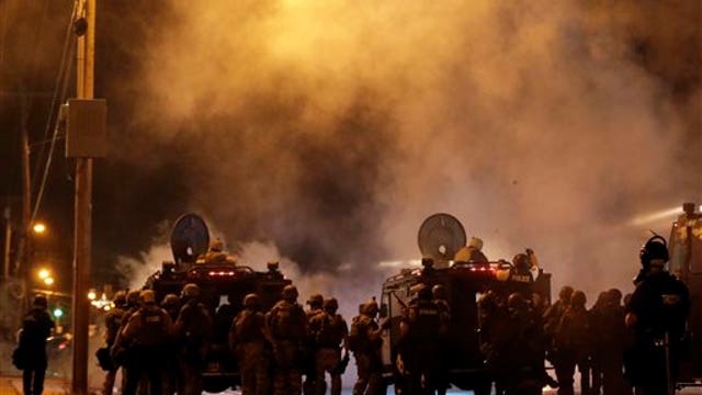 Is militarizing police wrong answer for protests?