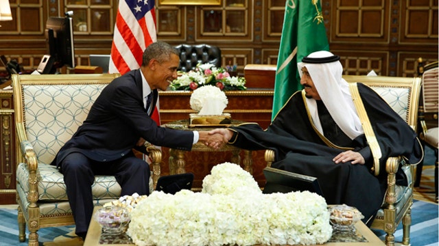 President Obama meets with the new Saudi king