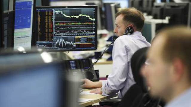 European shares slip into the red