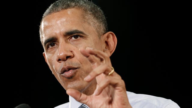 Obama touts good jobs data, but economy still in a recession?