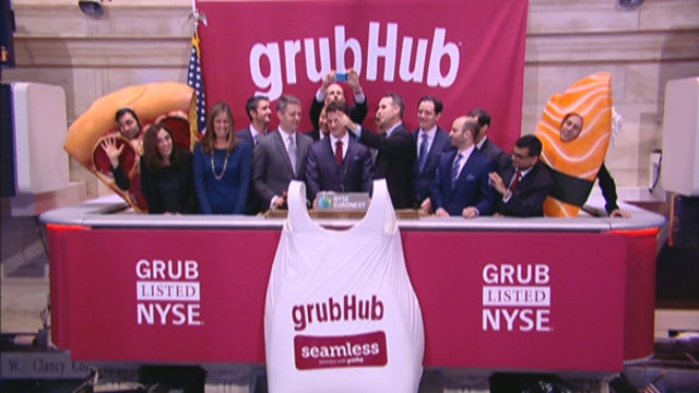 FBN’s Charles Payne, Divine Capital CEO Dani Hughes, A&G Capital CIO Hilary Kramer, Tea Party News Network News Director Scottie Nell Hughes, retail analyst Hitha Herzog and Penn Financial Group founder Matt McCall on the outlook for GrubHub.