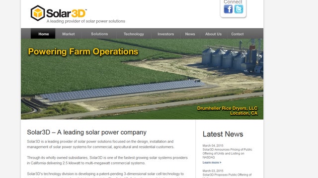 Solar3D CEO on listing on Nasdaq, growth 