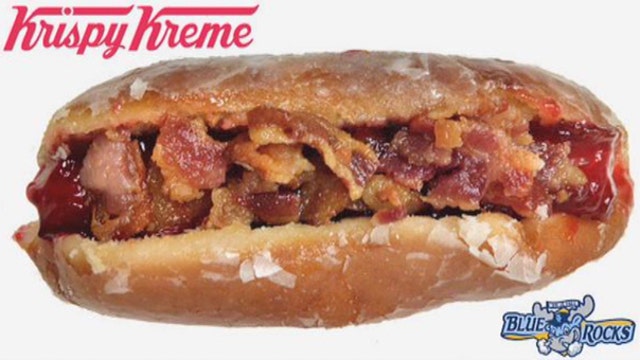 Do you want bacon on your glazed-donut hot dog?