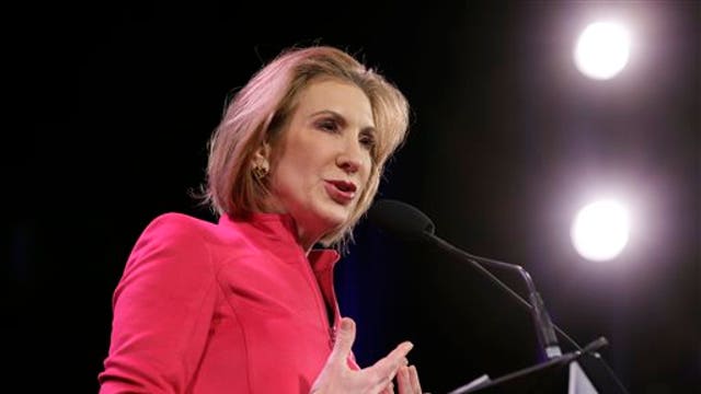 Former HP CEO Carly Fiorina argues the California drought is man-made and also shares her thoughts on the 2016 presidential race.