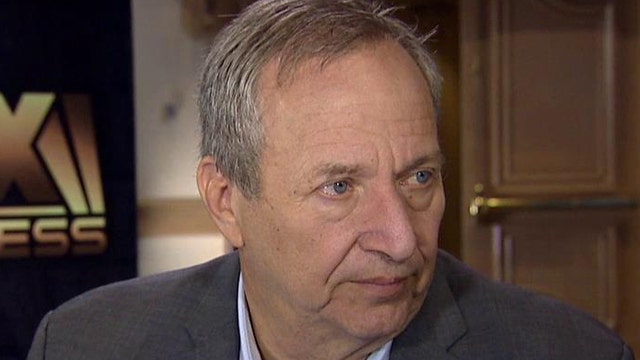 Former U.S. Treasury Secretary Larry Summers expresses his concerns over a stagnant economy and what will move the needle on growth.