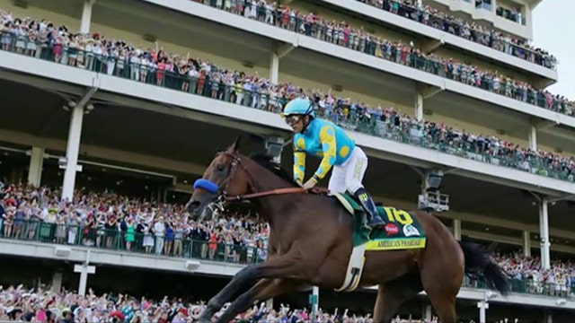 American Pharoah Jockey Victor Espinoza on winning the Triple Crown and his decision to donate all his winnings from the race to the City of Hope.