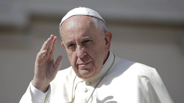 Pope blames humans for climate change?