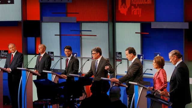 Which GOP candidate came out on top of economic issues?