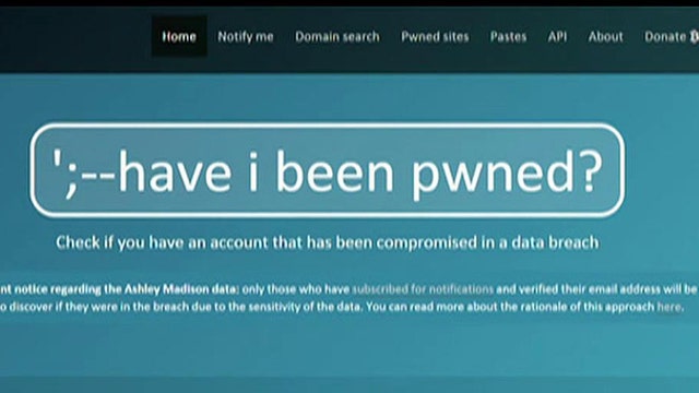 Website shows if you have an account involved in a data breach
