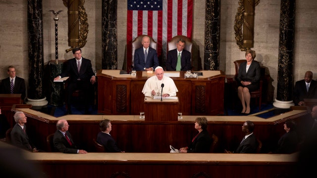 Pope addresses immigration, wealth distribution, climate change in speech