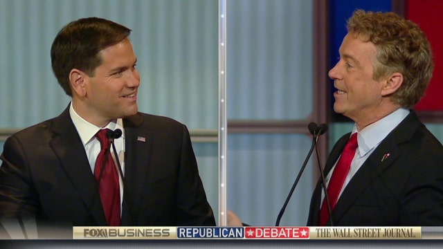 Rand Paul and Marco Rubio get into a heated discussion on taxes.