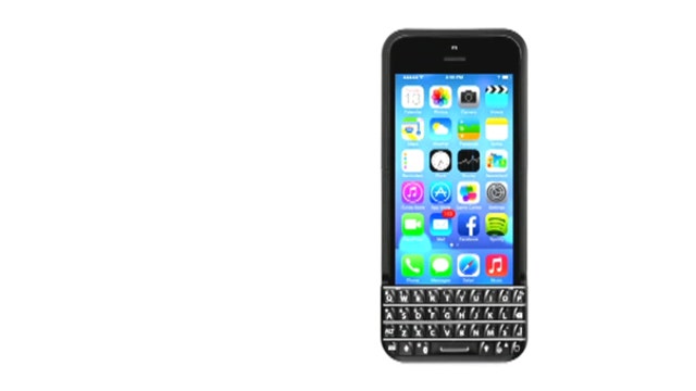 A physical qwerty keyboard for your iPhone