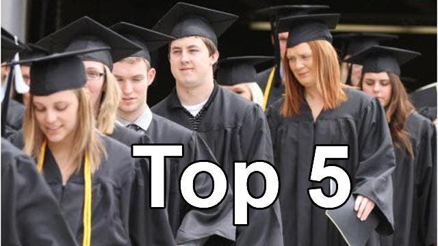 Top five best-value colleges