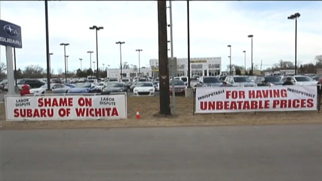 Subaru dealer turns the tables on union protest
