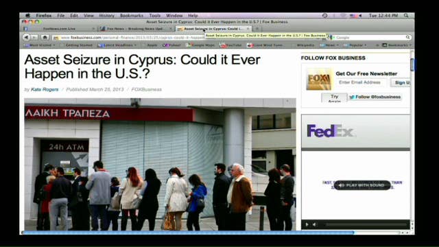 Could Cyprus-Style Asset Seizure Happen in the U.S.?