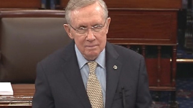 Sen. Harry Reid blaming Americans for latest ObamaCare delay?