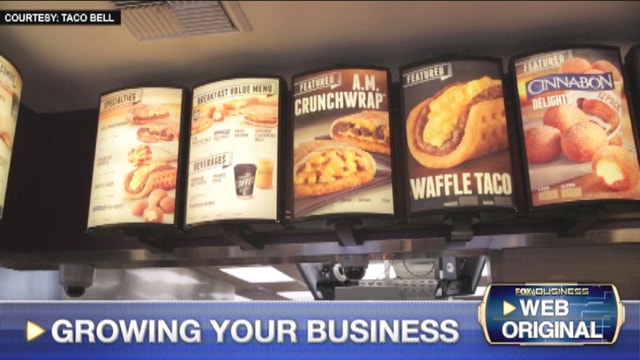 FOXBusiness.com’s Kate Rogers with Taco Bell President Brian Niccol on why the brand is shaking up its offerings at breakfast, with Waffle Tacos and more.