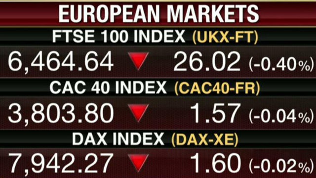 European Markets Turn Negative Wednesday