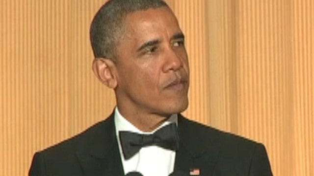 President Obama on the attack at Correspondents dinner