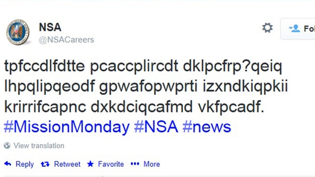 Crack the coded NSA Tweet and get a job?
