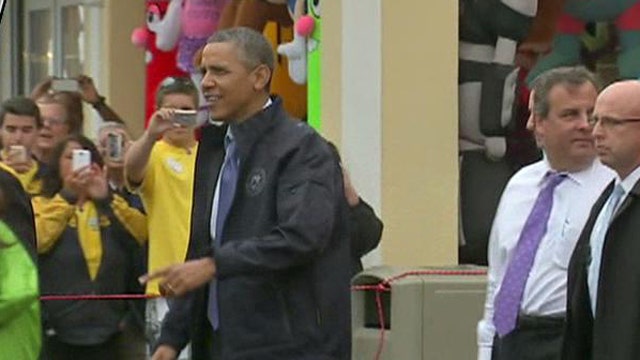 Obama Tours the Jersey Shore