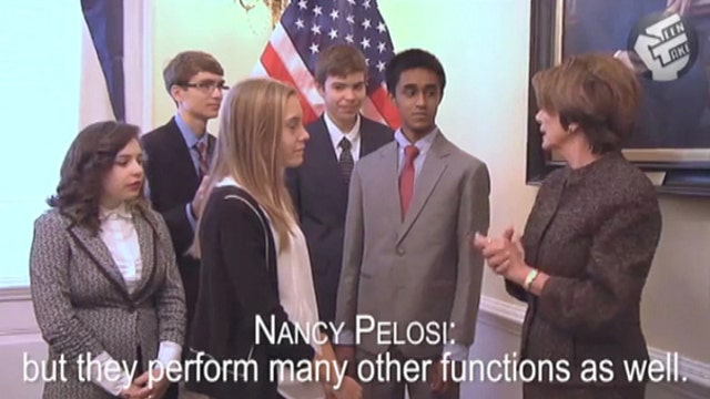 Teen reporter takes on Nancy Pelosi over NSA