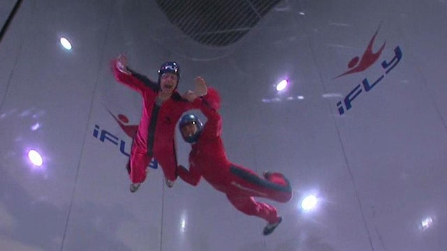 WHOA LOOK OUT! Jeff Flock dives into 140 MPH wind tunnel
