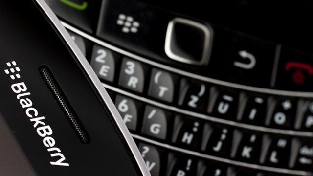 BlackBerry shares rise on weakness reported for Samsung