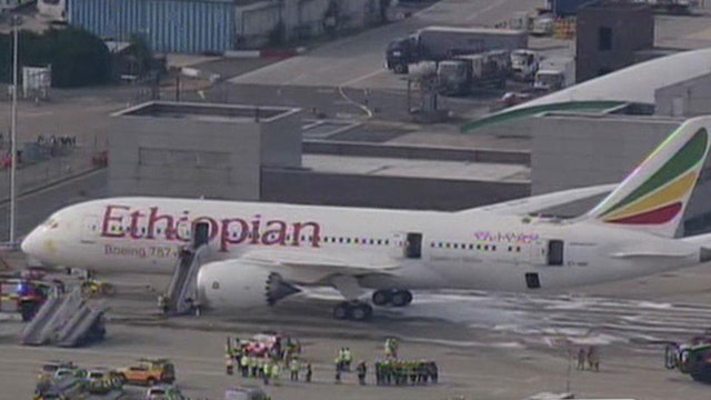 Fire on Ethiopian Airline Dreamliner